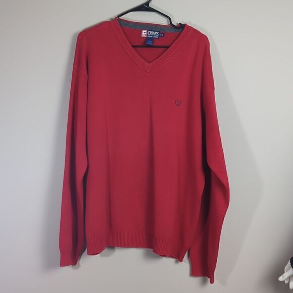 Chaps Ralph Lauren vnack cotton sweater pullover unisex large - Picture 1 of 7